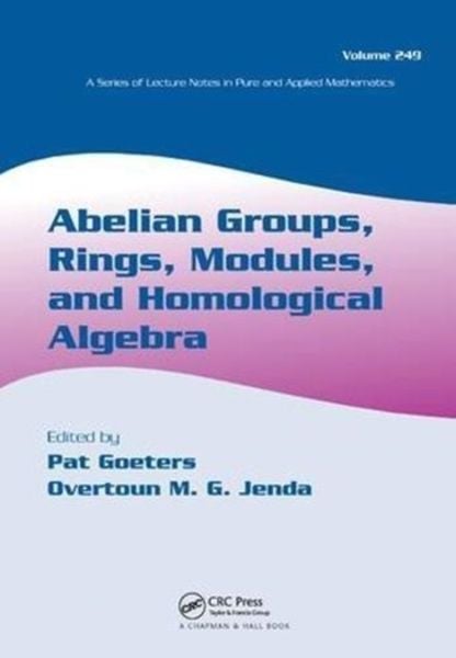 Produktbild: Abelian Groups, Rings, Modules, and Homological Algebra