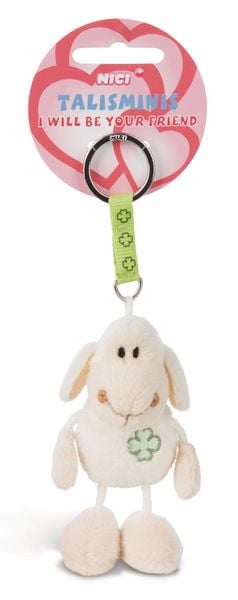 Produktbild: Schl&uuml;sselanh&auml;nger Talisminis Jolly M&auml;h wei&szlig; 7cm