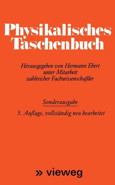 Produktbild: Physikalisches Taschenbuch