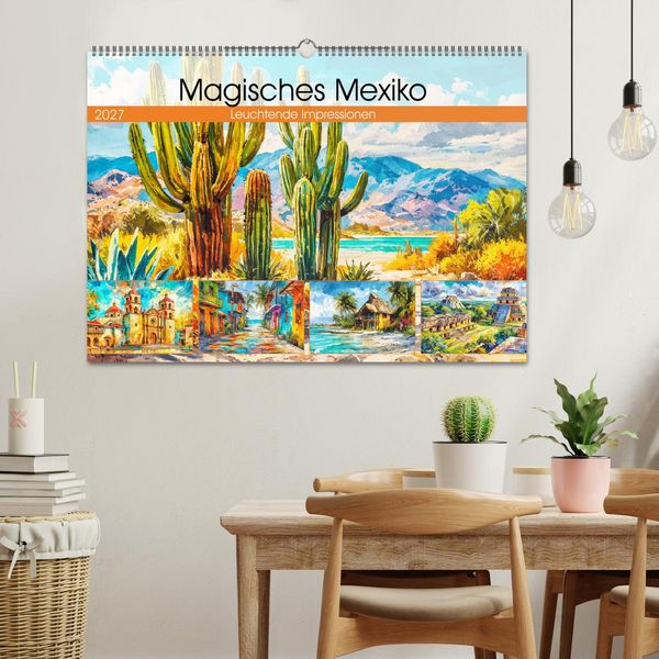 Produktbild: Magisches Mexiko. Leuchtende Impressionen (Wandkalender 2027 DIN A2 quer), CALVENDO Monatskalender