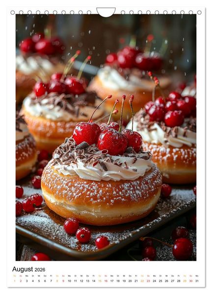 Produktbild: Donuts f&uuml;r Gourmets (Wandkalender 2026 DIN A4 hoch), CALVENDO Monatskalender