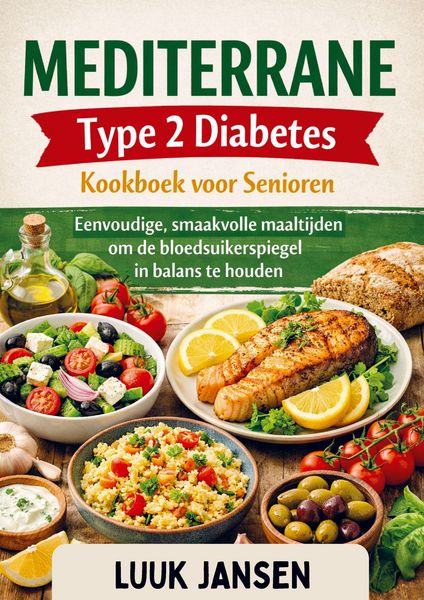 Produktbild: MEDITERRANE Type 2 Diabetes Kookboek voor Senioren