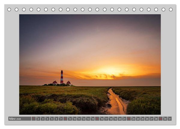 Produktbild: Zuhause am Meer (Tischkalender 2026 DIN A5 quer), CALVENDO Monatskalender
