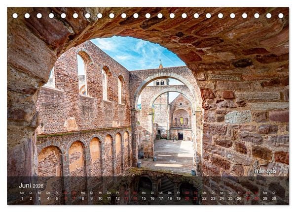 Produktbild: stiftsruine zu bad hersfeld (Tischkalender 2026 DIN A5 quer), CALVENDO Monatskalender