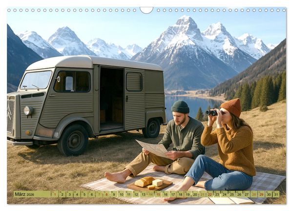 Produktbild: VANLIFE - Dein Weg. Dein Ziel. Dein Zuhause. (Wandkalender 2026 DIN A3 quer), CALVENDO Monatskalender