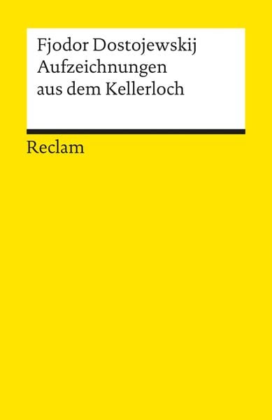Produktbild: Aufzeichnungen aus dem Kellerloch