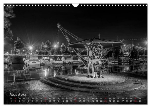 Produktbild: Heilbronn bei Nacht (Wandkalender 2026 DIN A3 quer), CALVENDO Monatskalender
