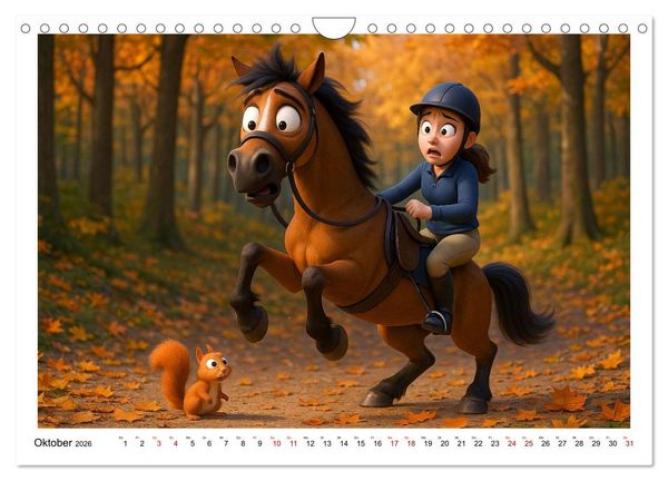 Produktbild: M&auml;dchen brauchen ein Hoppi (Wandkalender 2026 DIN A4 quer), CALVENDO Monatskalender
