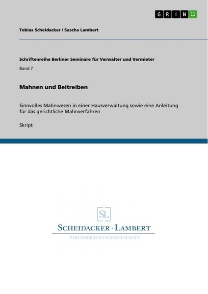 Produktbild: Mahnen und Beitreiben