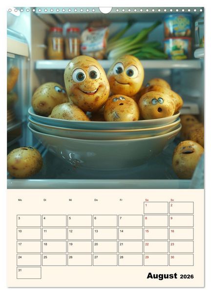 Produktbild: Nachts im K&uuml;hlschrank (Wandkalender 2026 DIN A3 hoch), CALVENDO Monatskalender