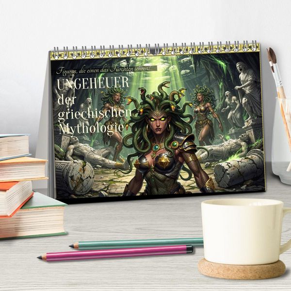 Produktbild: Ungeheuer der griechischen Mythologie (Tischkalender 2027 DIN A5 quer), CALVENDO Monatskalender