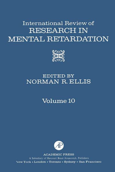 Produktbild: International Review of Research in Mental Retardation