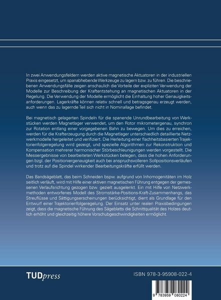 Produktbild: Trajektorienfolgeregelung f&uuml;r aktive magnetische Lager und F&uuml;hrungen ausgew&auml;hlter spanabhebender Werkzeugmaschinen