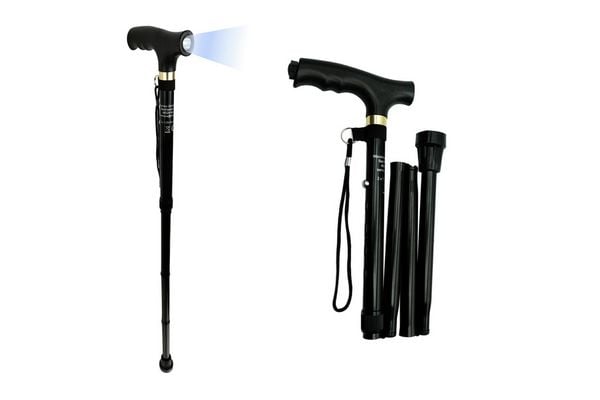 Gehstock faltbar mit LED, 30 x 14 x 3,5 cm
