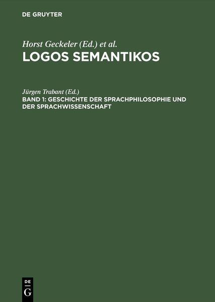Produktbild: Geschichte der Sprachphilosophie und der Sprachwissenschaft