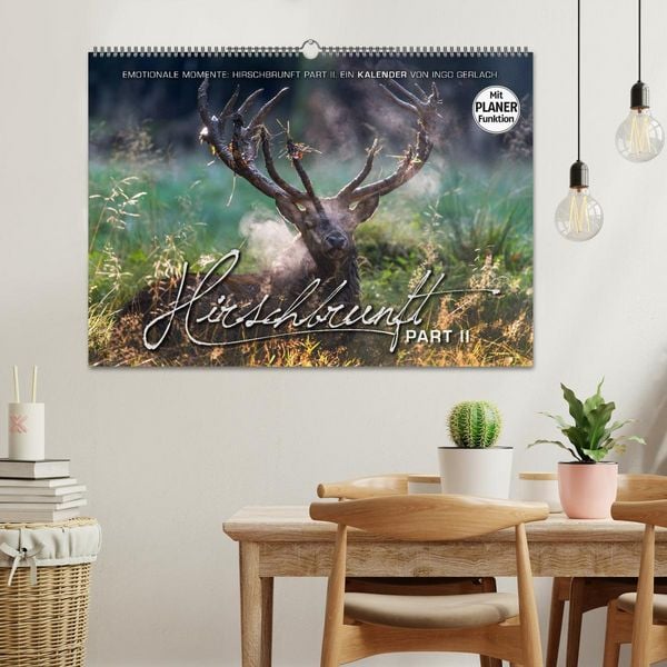 Produktbild: Emotionale Momente: Hirschbrunft. Part II. (Wandkalender 2026 DIN A2 quer), CALVENDO Monatskalender