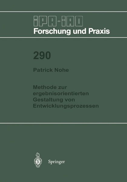 Produktbild: Methode zur ergebnisorientierten Gestaltung von Entwicklungsprozessen