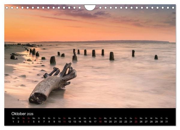 Produktbild: wonderful moments - R&uuml;gen 2026 (Wandkalender 2026 DIN A4 quer), CALVENDO Monatskalender