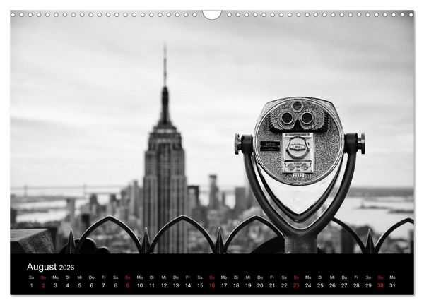 Produktbild: New York 2026 (Wandkalender 2026 DIN A3 quer), CALVENDO Monatskalender
