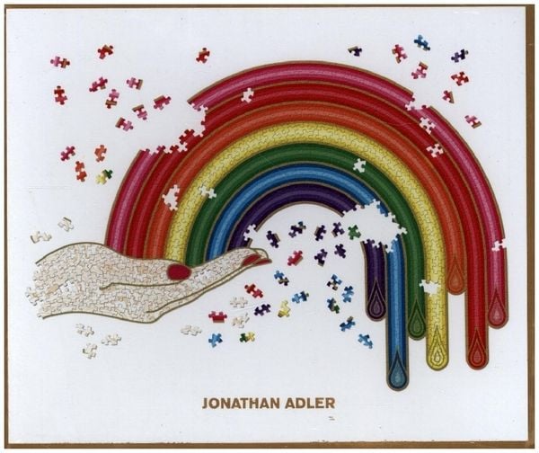 Produktbild: Jonathan Adler Rainbow Hand 750 Piece Shaped Puzzle