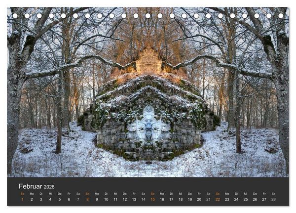 Produktbild: Spiegelwelten - Im Reich der Naturwesen (Tischkalender 2026 DIN A5 quer), CALVENDO Monatskalender