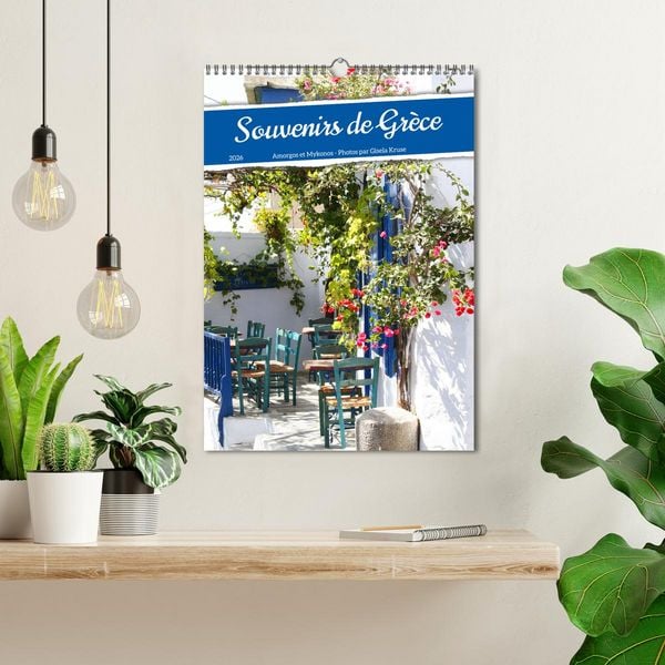 Produktbild: Souvenirs de Gr&egrave;ce (Calendrier mural 2026 DIN A3 horizontal), CALVENDO calendrier mensuel