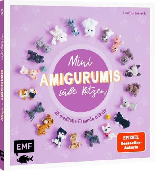 Mini-Amigurumis – Süße Katzen, Gebundene Ausgabe von Linda Urbanneck, Edition Michael Fischer / EMF Verlag, 978-3-7459-3051-1