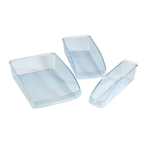 Produktbild: K&uuml;hlschrank-Organizer Set, 3-teilig, Aufbewahrungsboxen f&uuml;r K&uuml;hl- und Vorratsschrank