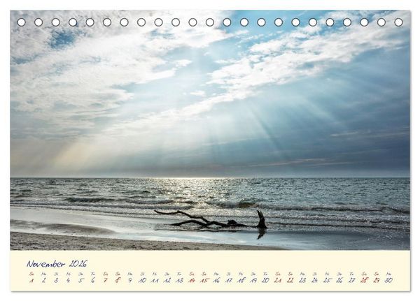 Produktbild: OSTSEEGL&Uuml;CK - Gl&uuml;cksmomente auf dem Dar&szlig; (Tischkalender 2026 DIN A5 quer), CALVENDO Monatskalender