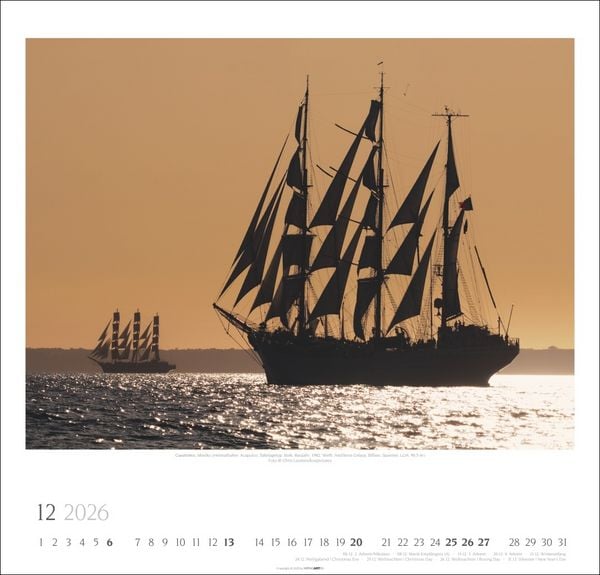 Produktbild: Tall Ships Kalender 2026