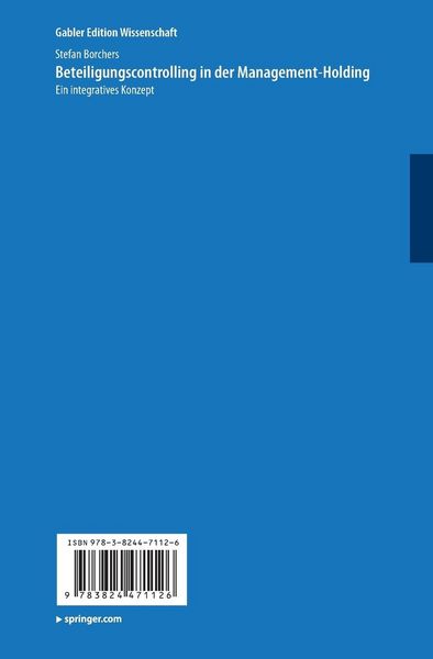Produktbild: Beteiligungscontrolling in der Management-Holding