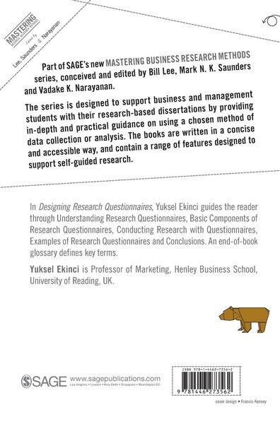 Produktbild: Designing Research Questionnaires for Business and Management Students