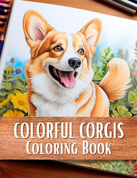 Produktbild: Colorful Corgis Coloring Book