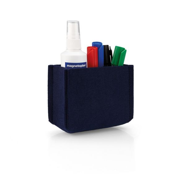 Produktbild: magnetoplan Stiftehalter magnetisch magnetoTray MEDIUM (B x H x T) 130 x 100 x 60 mm Blau 1227714
