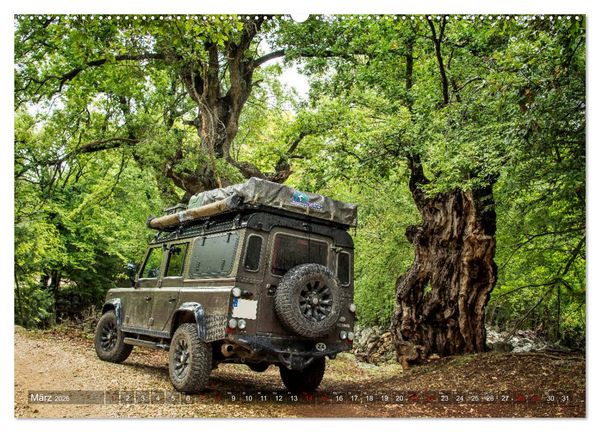 Produktbild: Mit dem 4x4 durch Europa (Wandkalender 2026 DIN A2 quer), CALVENDO Monatskalender