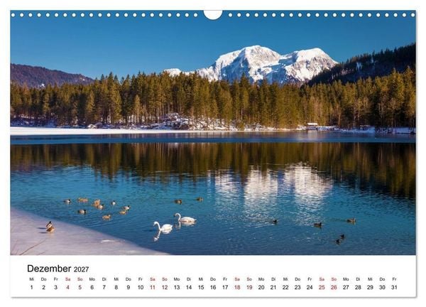 Produktbild: Bayerische Seen - Wo die Berge das Wasser ber&uuml;hren (Wandkalender 2027 DIN A3 quer), CALVENDO Monatskalender