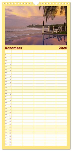 Produktbild: Familienplaner 2026 - El Salvador - Unber&uuml;hrte und wundersch&ouml;ne Natur. mit 5 Spalten (Wandkalender, 21 x 45 cm) CALVENDO