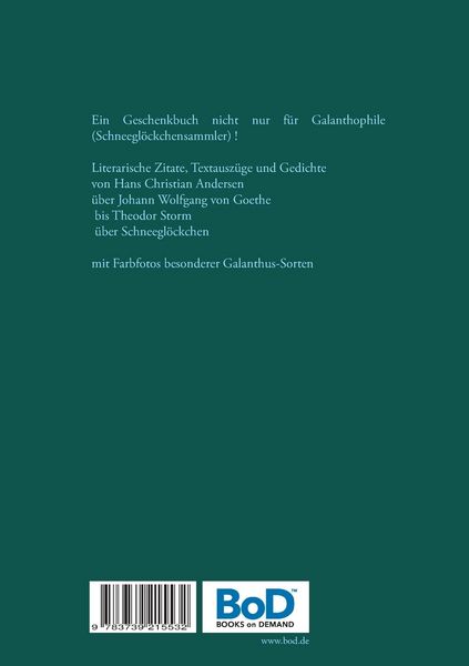 Produktbild: Schneegl&ouml;ckchen l&auml;uten &ndash; Gedichte und Zitate