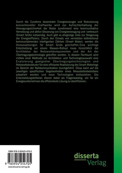 Produktbild: Smart Metering: Evaluation effizienter Architekturen und Technologien