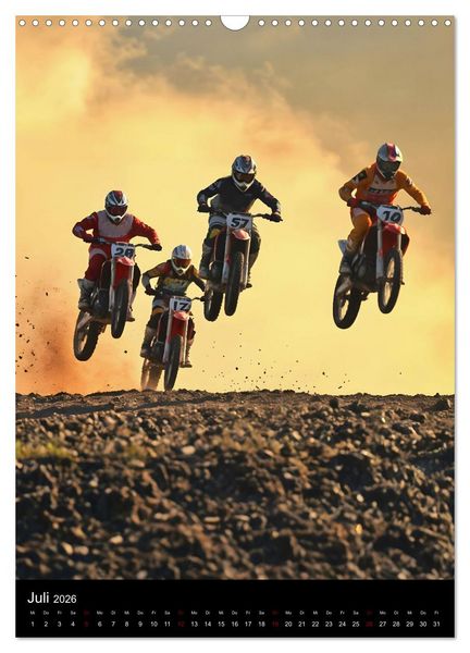 Produktbild: Adrenalin am Limit - Grenzenlose Motocross Action (Wandkalender 2026 DIN A3 hoch), CALVENDO Monatskalender