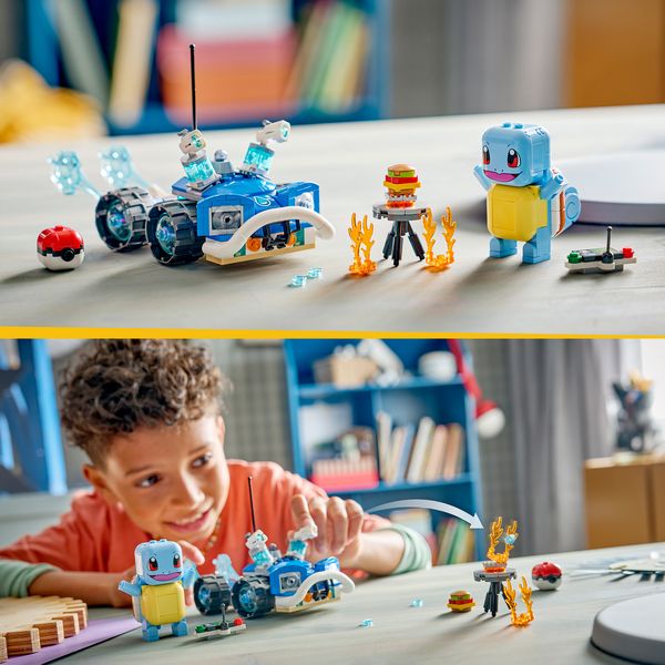 Produktbild: LEGO Pok&eacute;mon SMART Play: Trainer-Buggyabenteuer mit Schiggy kompatibles Set 72156