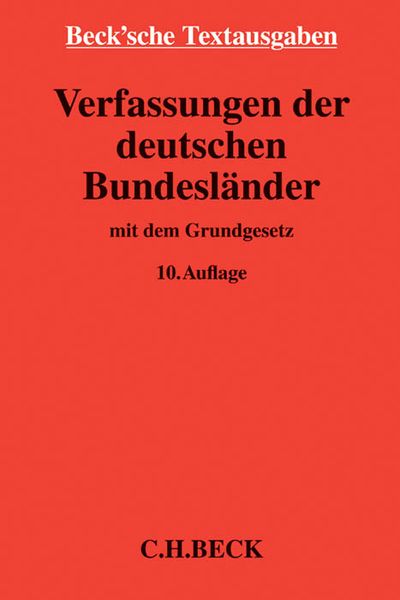 Produktbild: Verfassungen der deutschen Bundesl&auml;nder
