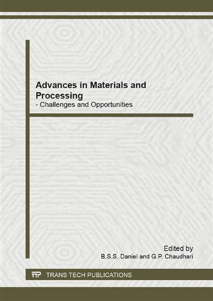 Produktbild: Advances in Materials and Processing