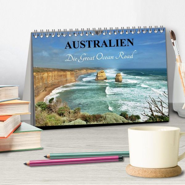 Produktbild: Australien - Die Great Ocean Road (Tischkalender 2026 DIN A5 quer), CALVENDO Monatskalender