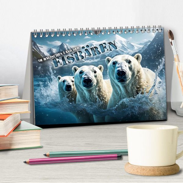 Produktbild: Im magischen Land der Eisb&auml;ren (Tischkalender 2026 DIN A5 quer), CALVENDO Monatskalender