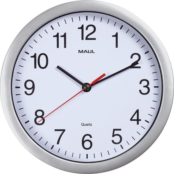 Produktbild: Wanduhr MAULrun 25 silber