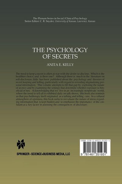 Produktbild: The Psychology of Secrets