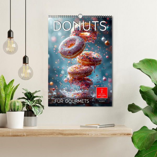 Produktbild: Donuts f&uuml;r Gourmets (Wandkalender 2026 DIN A3 hoch), CALVENDO Monatskalender