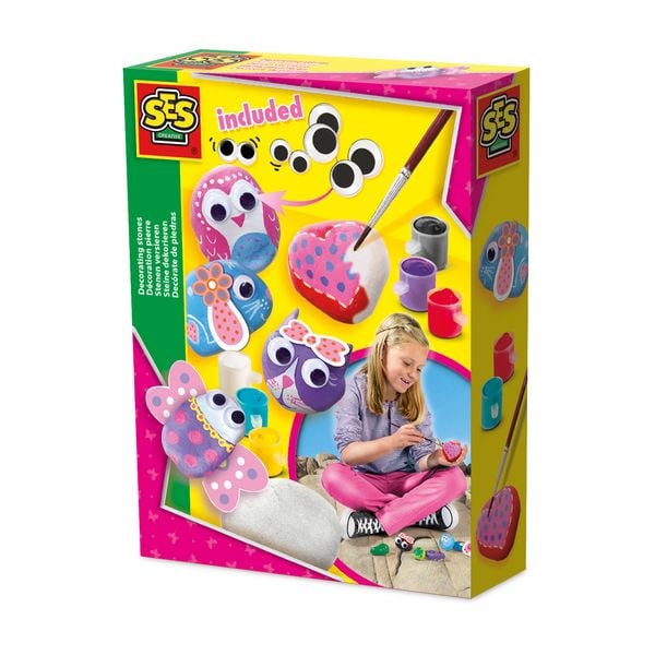 Produktbild: SES CREATIVE Malset Steine bemalen Girly