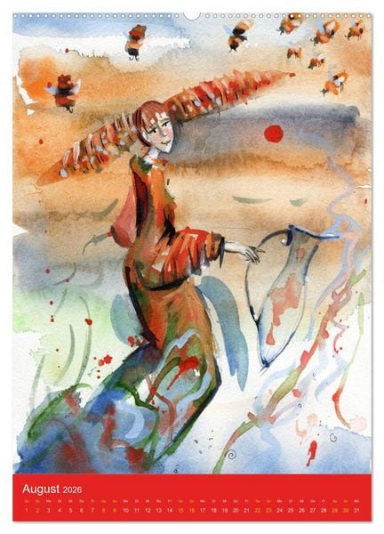 Produktbild: Im Elfenreich- Zauber und Magie der Elfen in sch&ouml;nen Aquarellen (hochwertiger Premium Wandkalender 2026 DIN A2 hoch), Kunstdruck in Hochglanz
